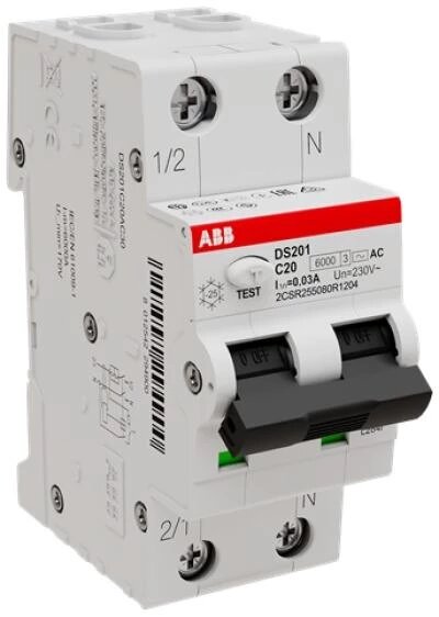 Abb Ds201 Lc10 Ac30 Αυτόματος Διακόπτης Διαρροής