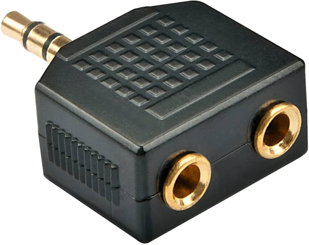 Ac-012 3.5mm Plug 2x3.5mm Sockets Jack