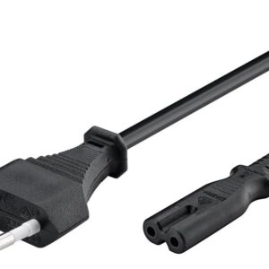 Powertech Καλώδιο Τροφοδοσίας 2pin Copper 1.5m Μαύρο